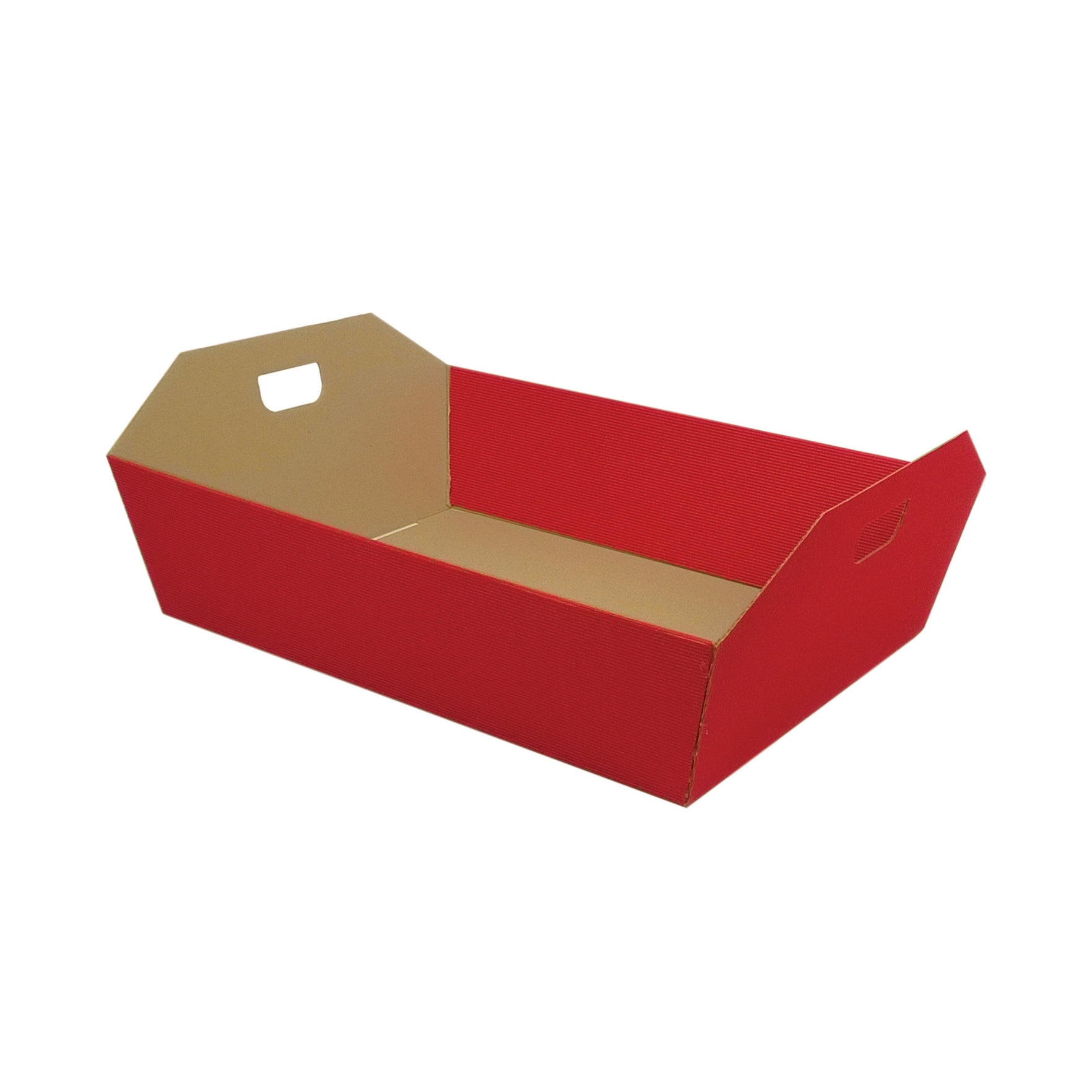 Imagem 0 de Cabaz em Cartão Cannete Rosso com Pega - 43x32x12cm