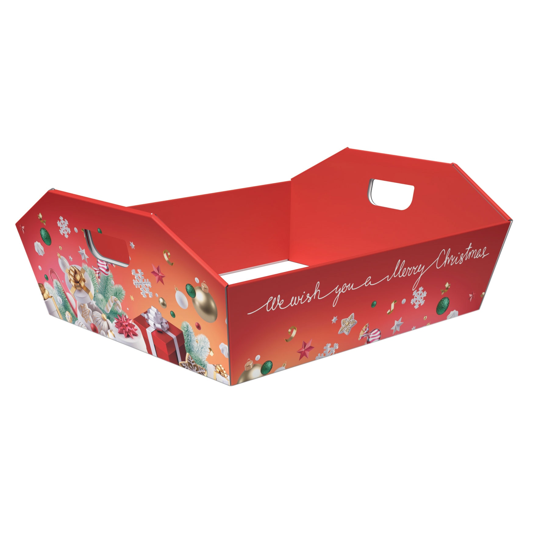 Imagem 0 de Cabaz em Cartão Christmas Party com Pega - 34x29x10cm