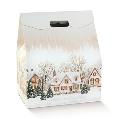 Imagem 0 de Caixa de Base Retangular Padrão Natal