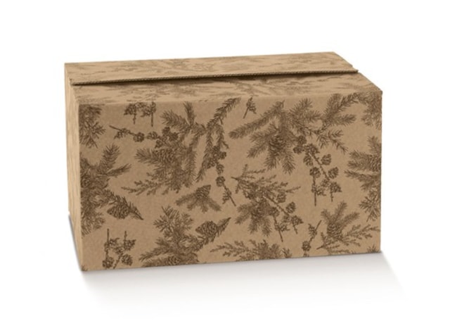 Imagem 0 de Caixa Multiusos de Base Retangular Padrão Azevinho