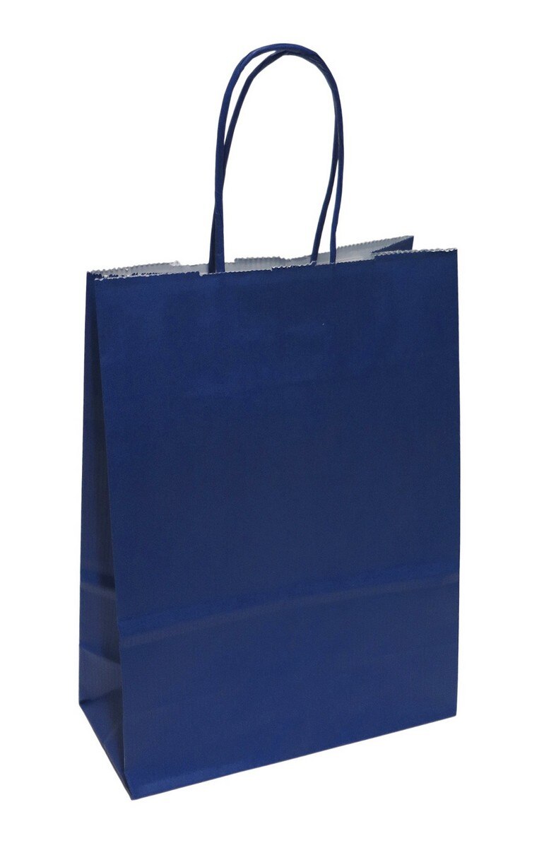 Saco de Papel Asa Torcida 188 Azul 18x8x24cm 1