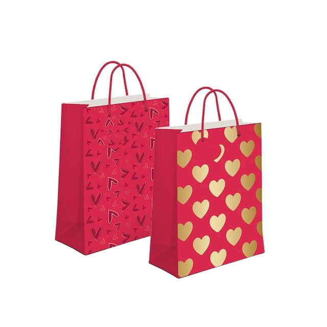 Imagem 0 de Saco de Papel Asa Cordão D'Casa Amor 11,5X14X6,7CM Artigo Sortido, Envio Aleatório