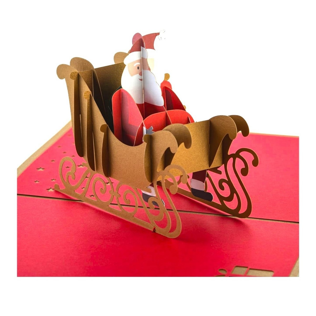 Postal Pop Up - Trenó do Pai Natal 2