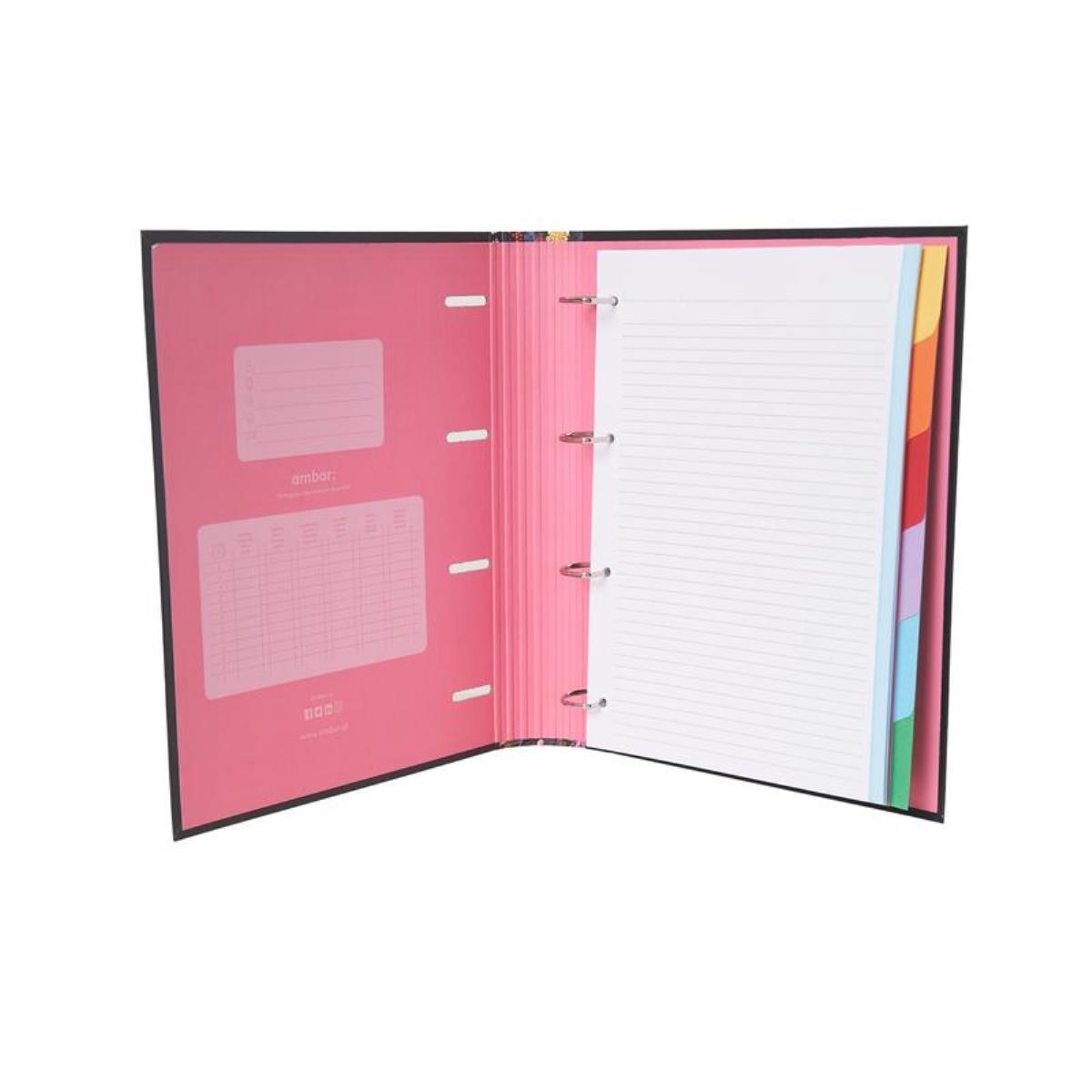 Capa A4 4 Argolas Lombada 7 Vincos Rec+Ind Sugar & Spice 2