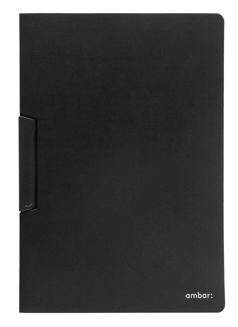 Classificador Clip Lateral Polipro Preto Ambar 1
