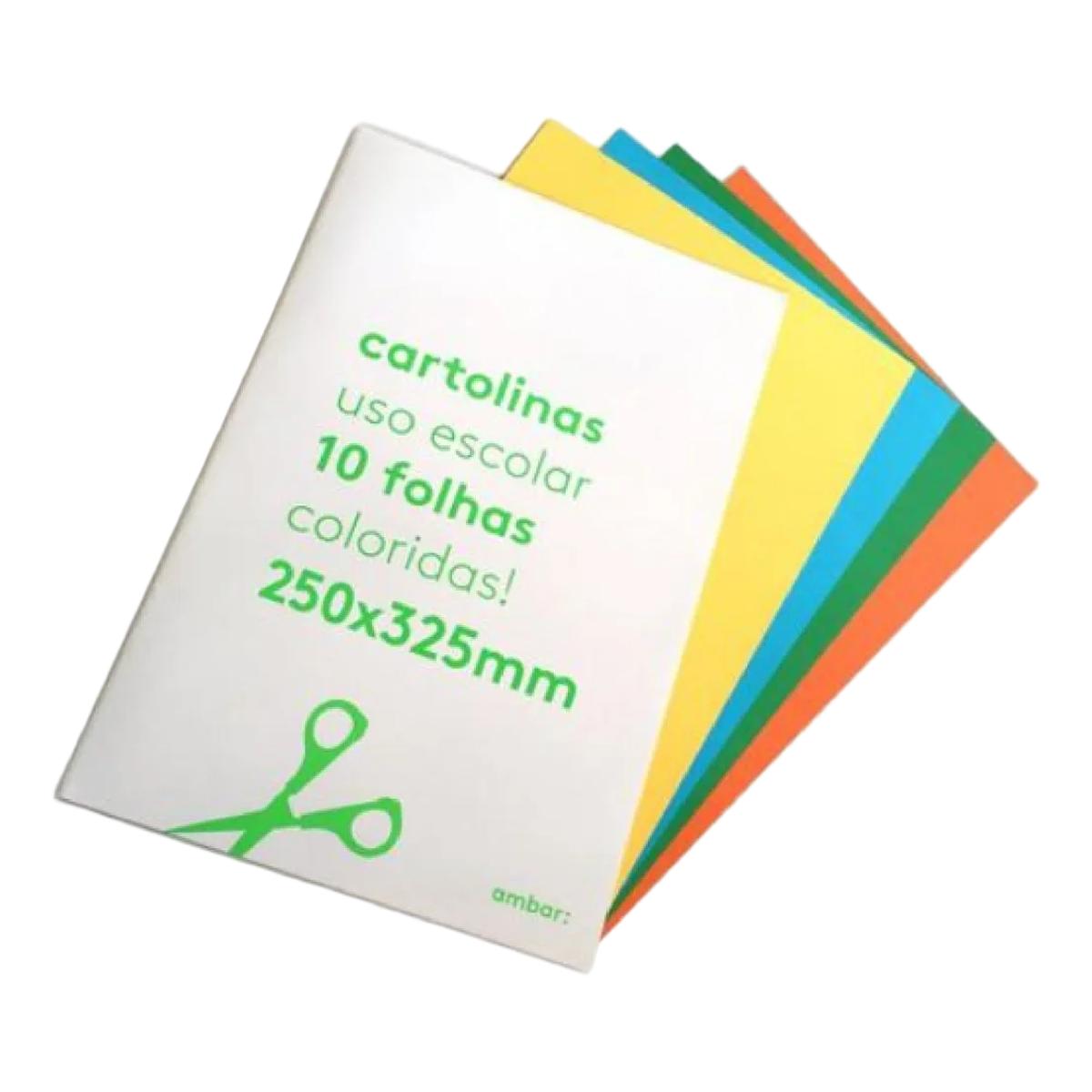 Imagem 0 de Cartolinas Ambar School 240x325 10 Cores