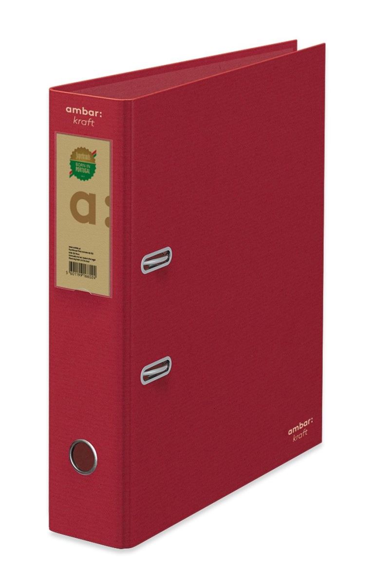 Pasta de Arquivo Kraft Lombada Larga Vermelho 1