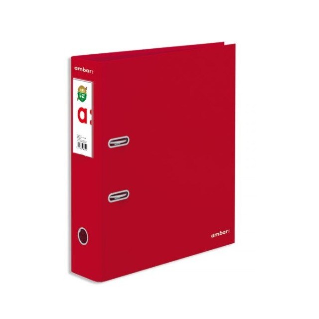 Pasta de Arquivo A4 LL Vermelho Ambar 1