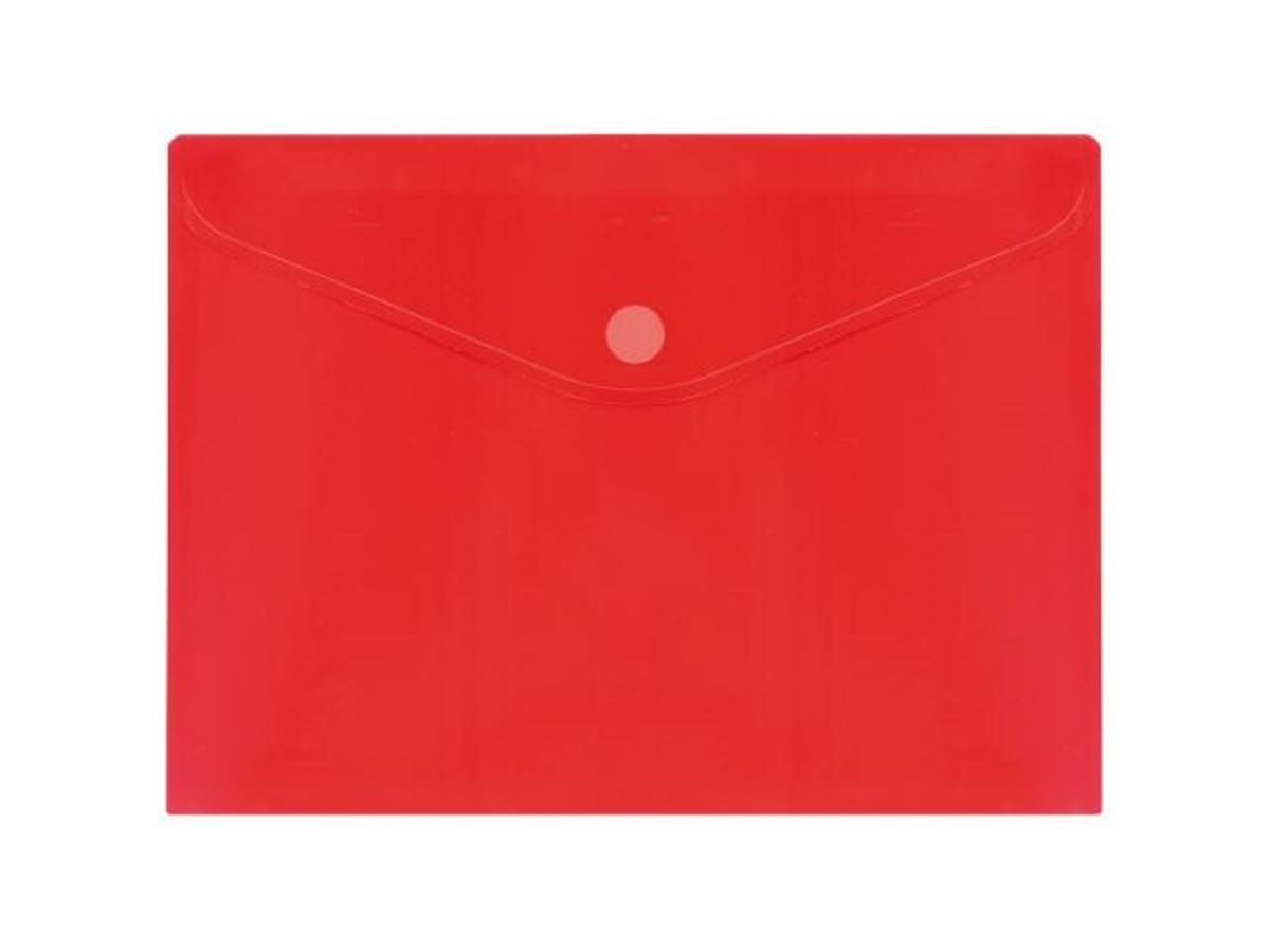 Envelope A4 Com Velcro Vermelho 1