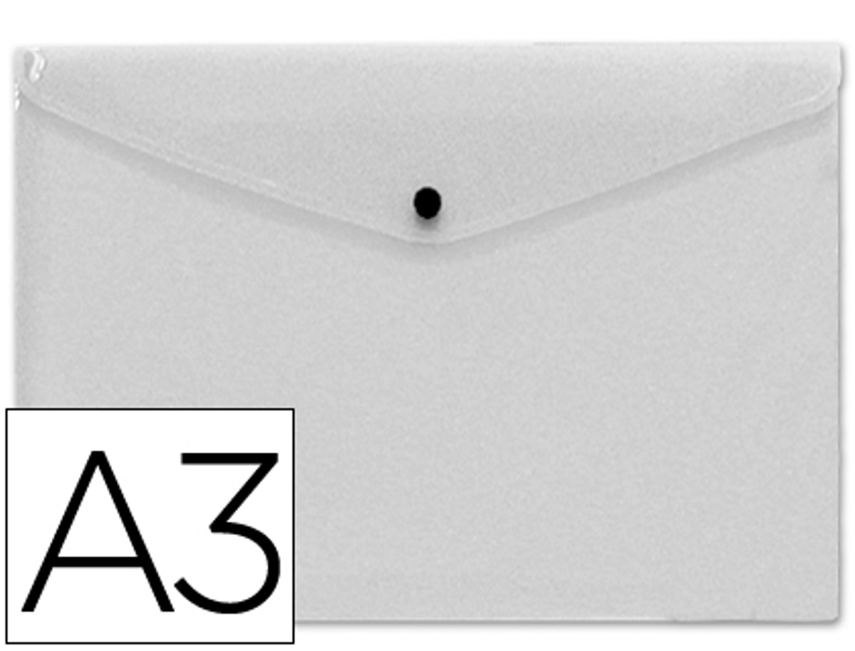 Imagem 0 de Bolsa A3 em Envelope, Polipropileno Transparente, LiderPapel