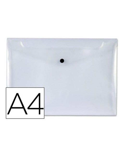 Bolsa A4 em Envelope, Polipropileno Transparente, LiderPapel 1