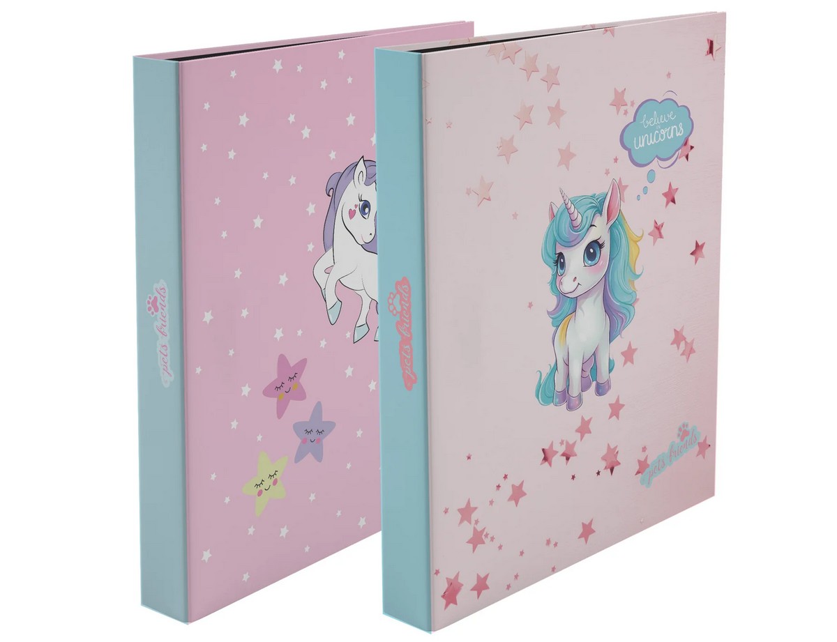 Capa A4 2 Argolas Lombada Estreita Believe in Dreams Ambar 1