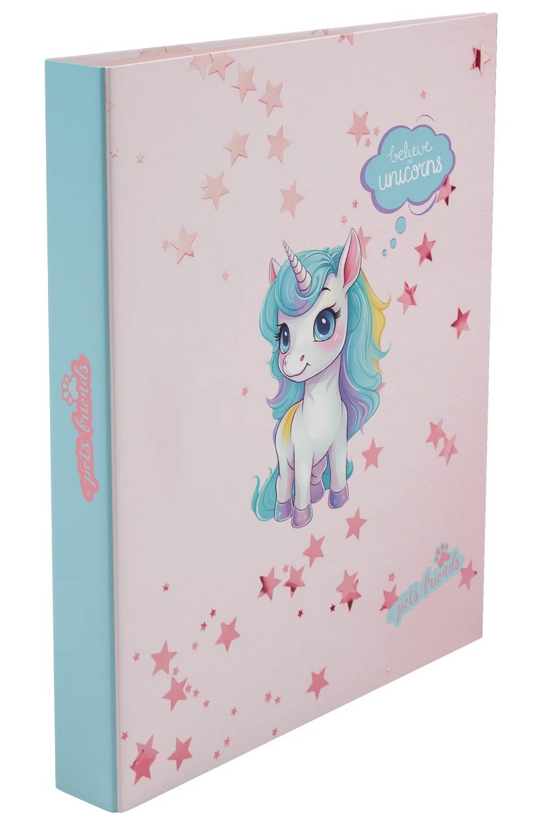 Capa A4 2 Argolas Lombada Estreita Believe in Dreams Ambar 2