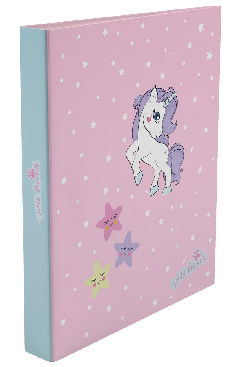 Capa A4 2 Argolas Lombada Estreita Believe in Dreams Ambar 3