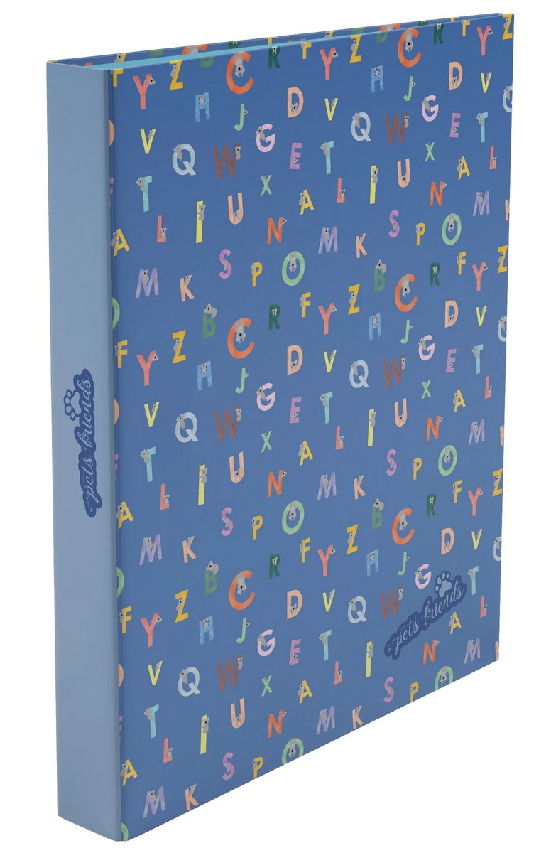 Capa A4 2 Argolas Lombada Estreita School Time Boy Ambar 2