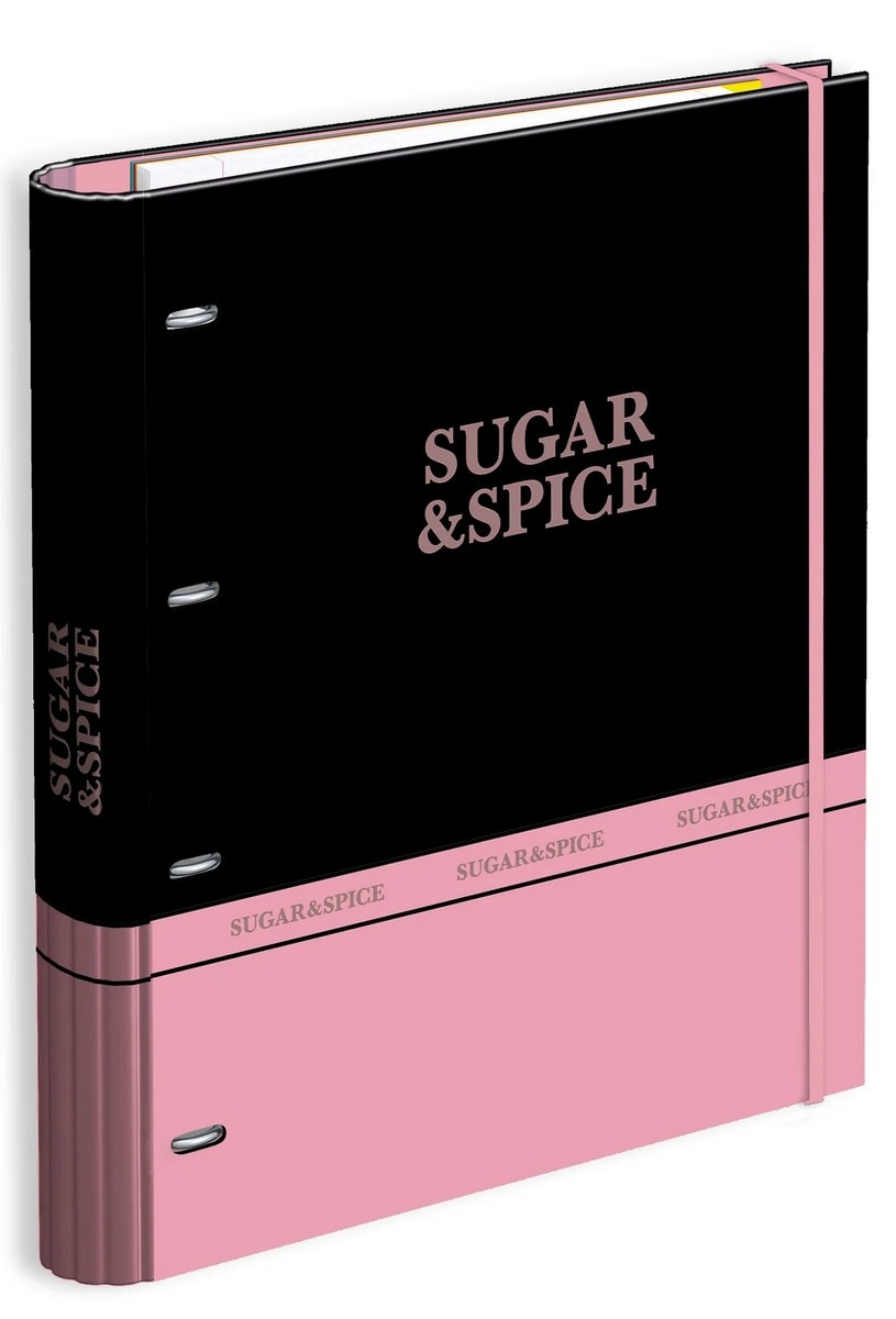 Capa A4 4 Argolas Lombada 7 Vincos Rec+Ind Sugar&Spice 24 3