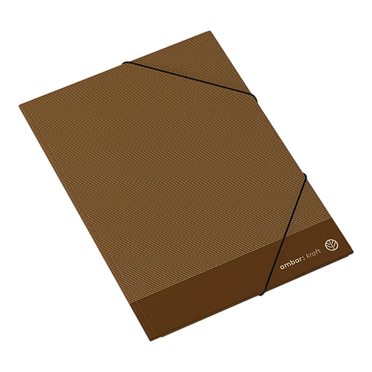 Capa com Elástico Kraft Almaço A4 Modelo Sortido Envio Aleatório 3