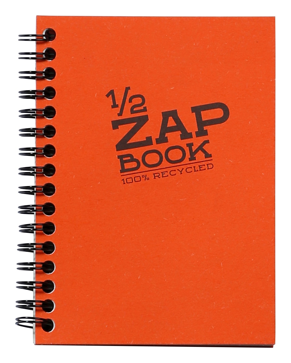 Caderno 1/2 Zap Book Espiral A6 80 Folhas Reciclado Claire Fontaine 2