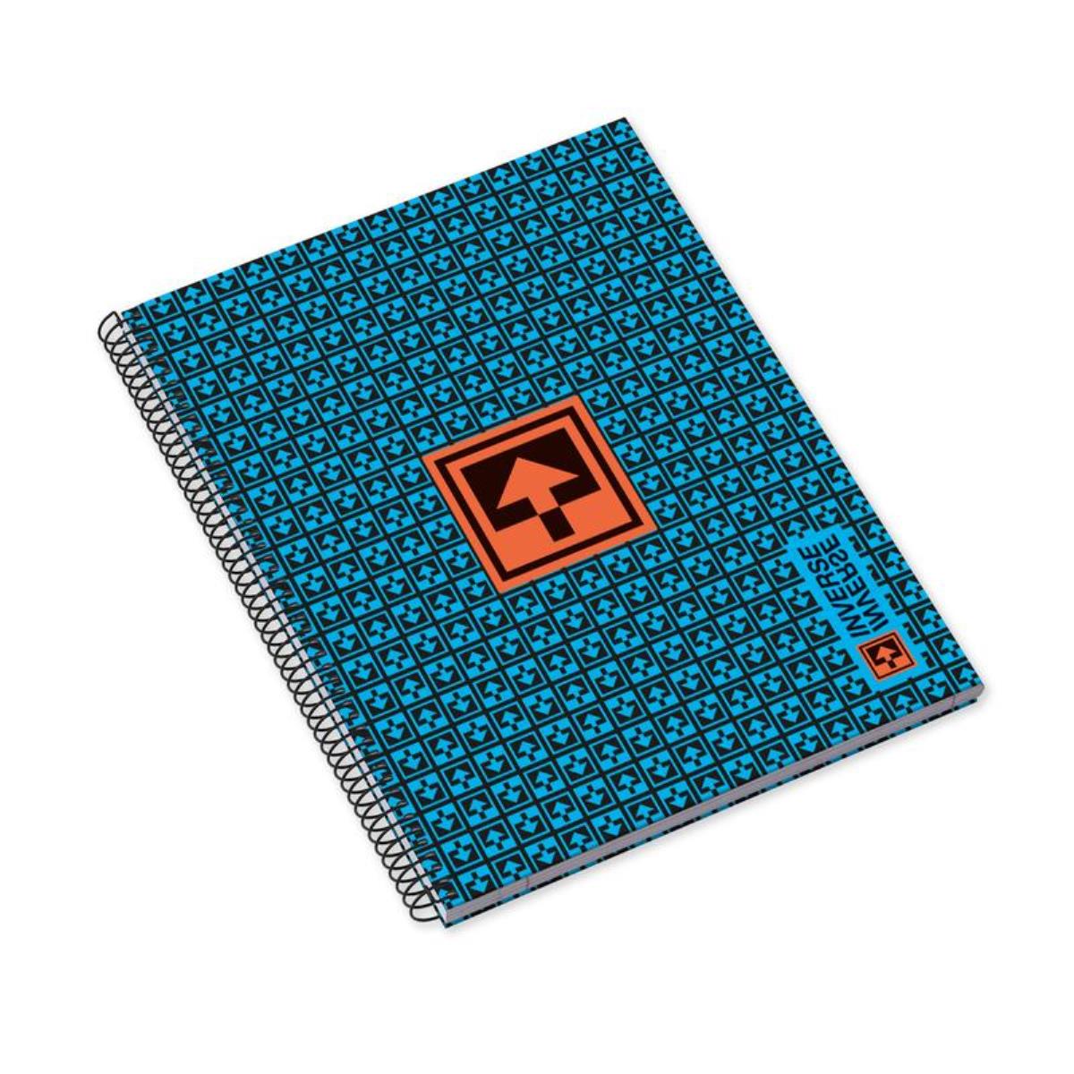 Caderno Espiral Capa Dura A4 120F 70G P Inverse Quadriculado 2