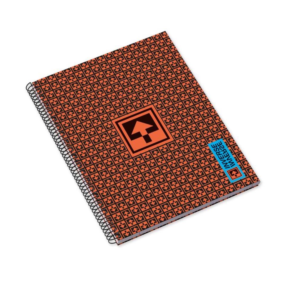 Caderno Espiral Capa Dura A4 120F 70G P Inverse Quadriculado 3