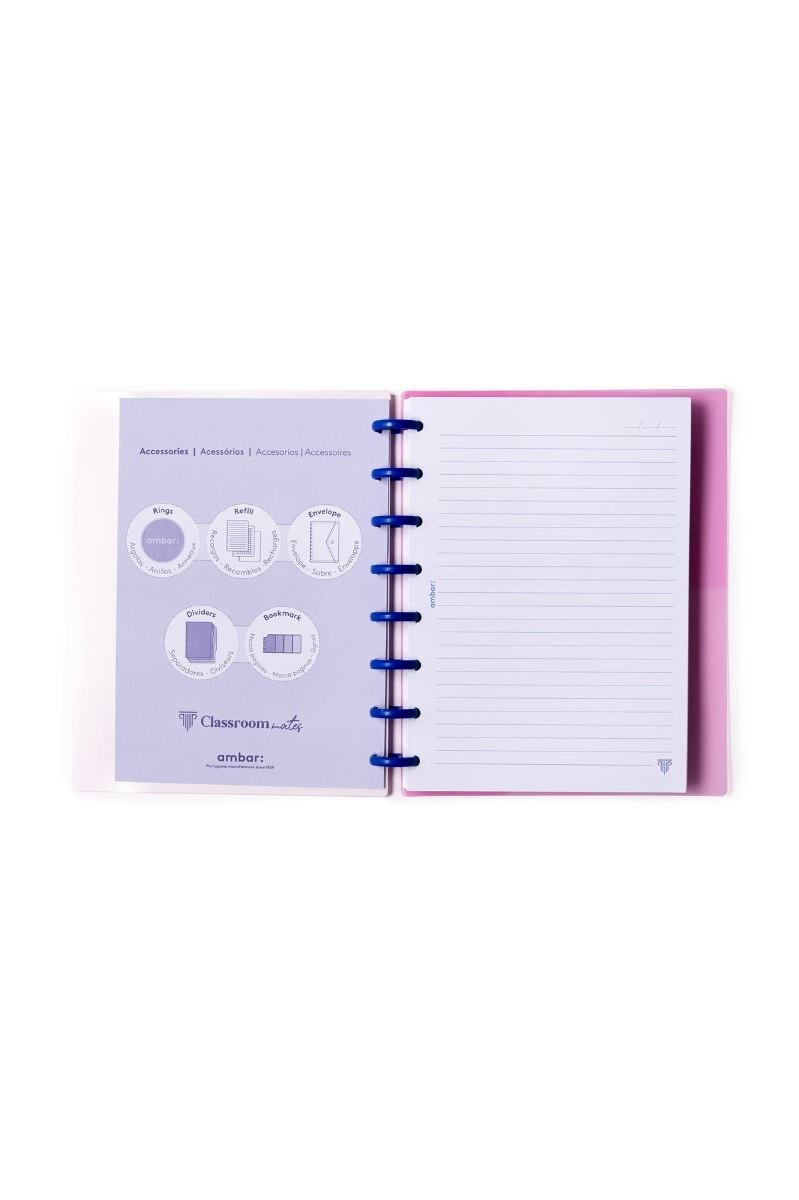 Caderno EcoSmart A5 PP ClassroomMates Rosa 2