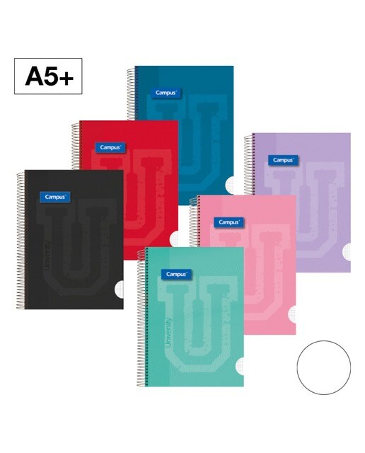 Bloco A5+ Espiral Campus Liso 1