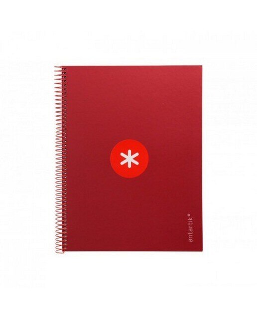 Imagem 0 de Caderno A4 em Espiral, Pautado, Antartik, Vermelho Framboesa