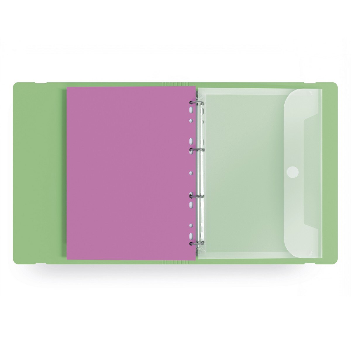 Pasta de Polipropileno Macia Carpeblock 100 folhas Verde-3