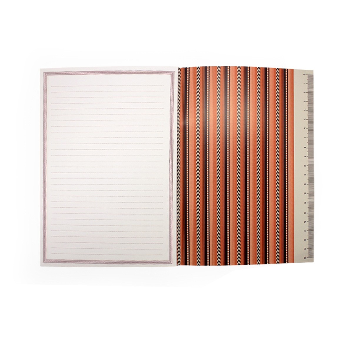 Cad.Agraf.A5 Ethnic Ribbons 80Grs 40Fls Paut 3