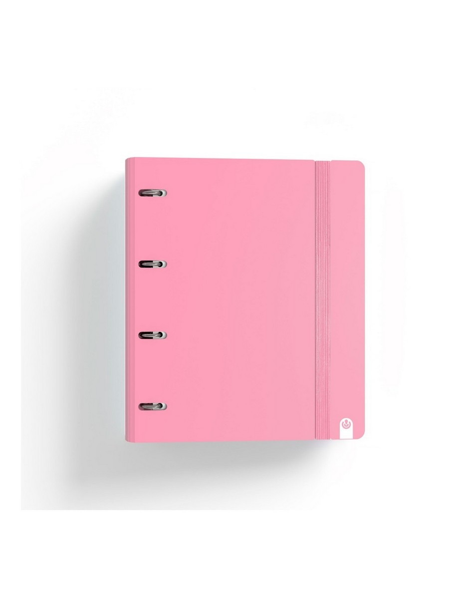 Caderno de argolas SOFT em cor-de-rosa 1