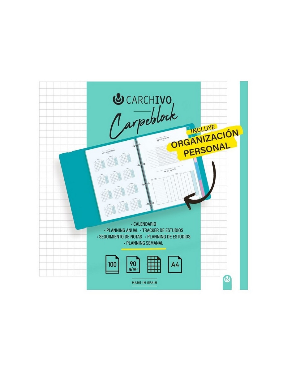 Caderno de argolas SOFT em cor-de-rosa 2