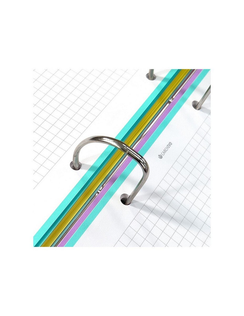 Caderno de argolas SOFT em cor-de-rosa 4