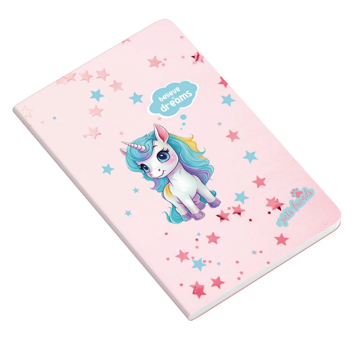 Caderno Agrafado A5 48F 90G Believe in Dreams Pautado 2