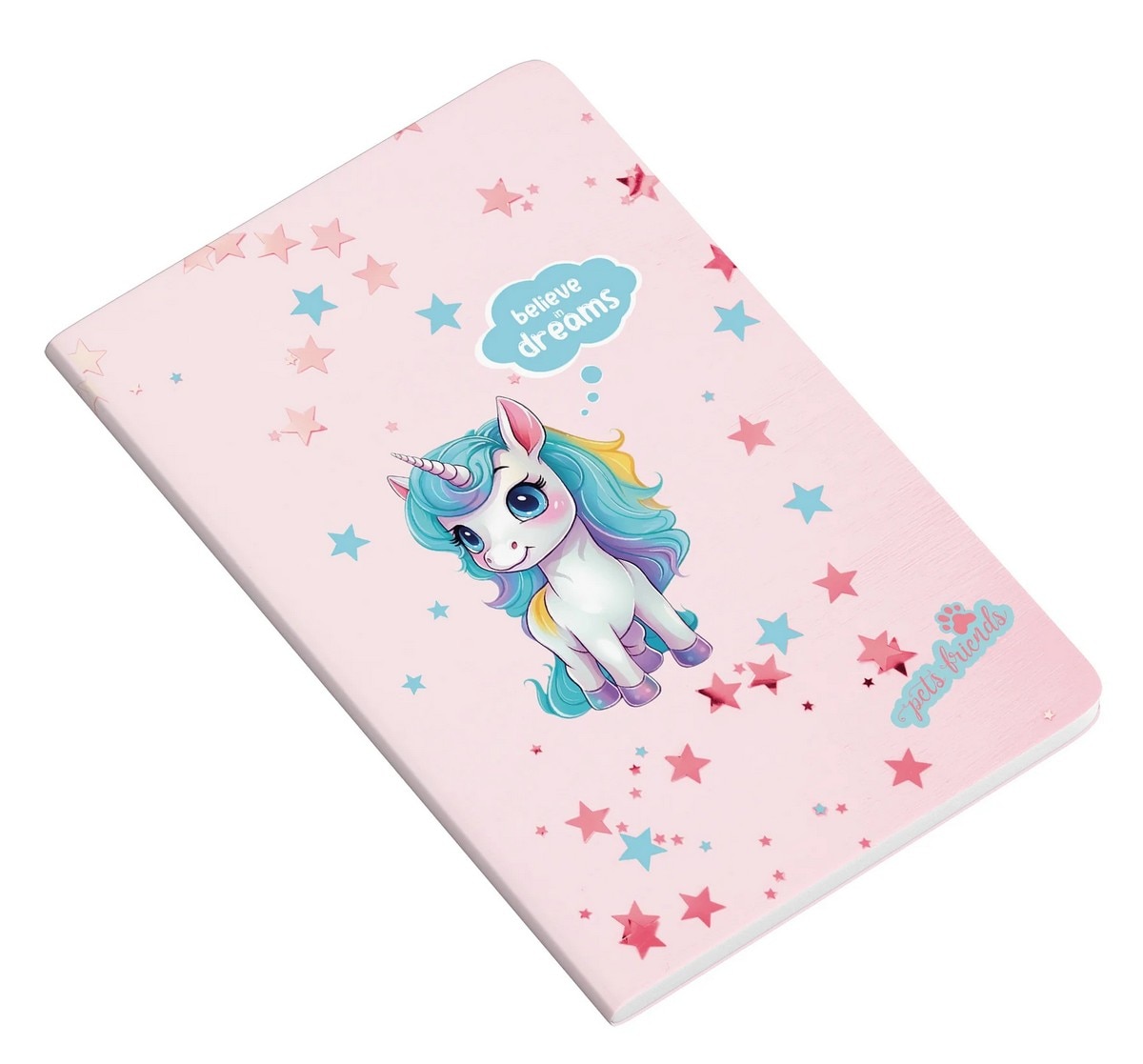 Caderno Agrafado A4 48F 90G Believe in Dreams Pautado 4