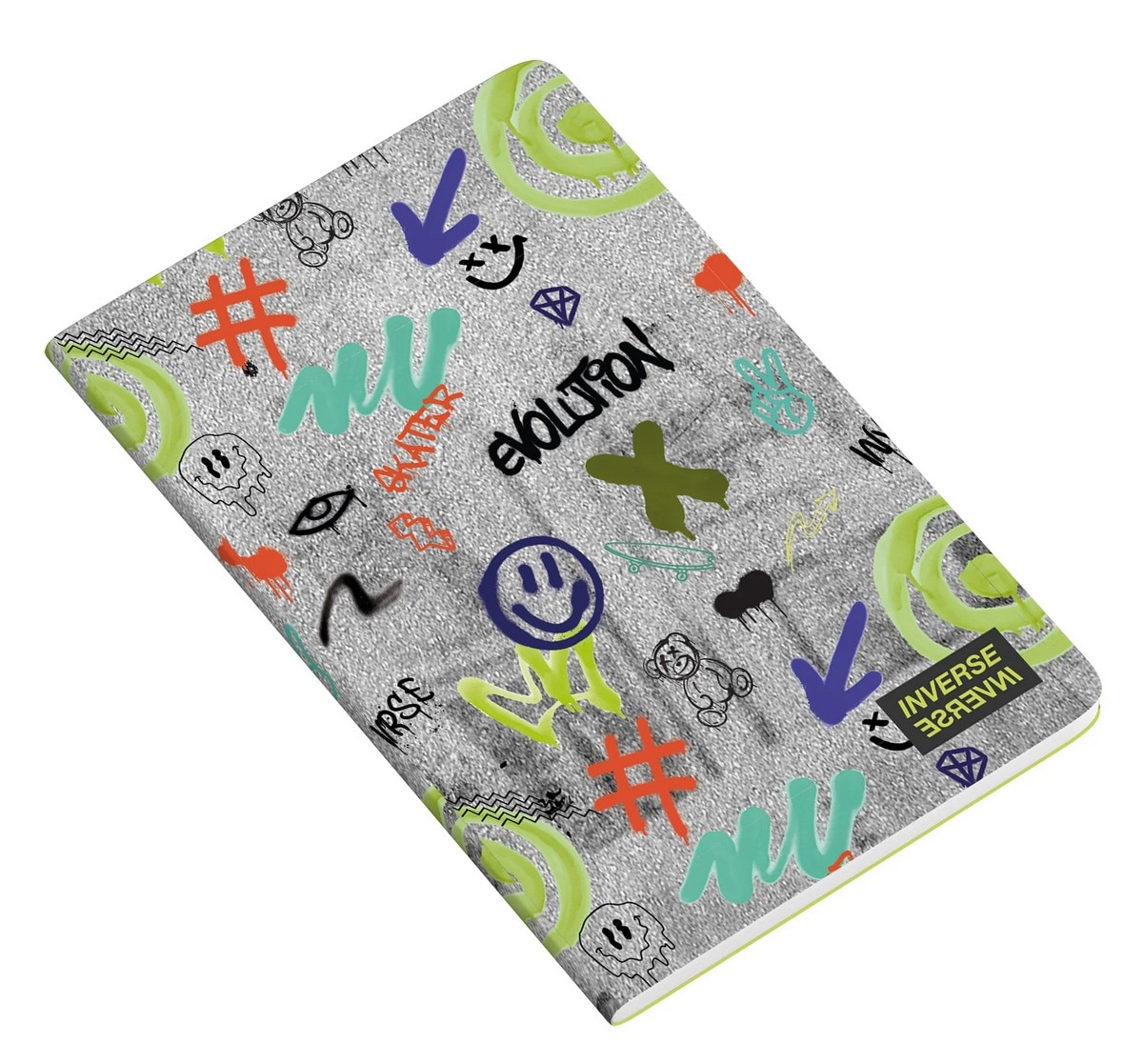 Caderno Agrafado PP A4 48F 90G Teen Inverse Quadriculado 24  Ambar 4