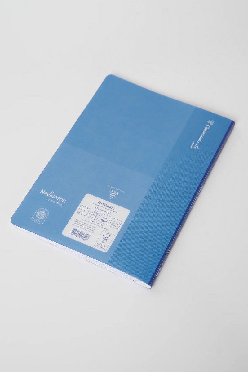 Caderno Agrafado ClassroomMates A4 PP 48F 90G Pautado Ambar 2