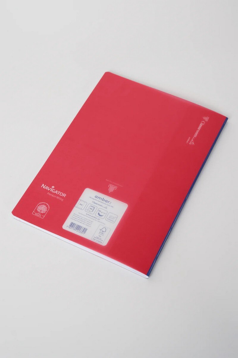 Caderno Agrafado ClassroomMates A4 PP 48F 90G Pautado Ambar 8