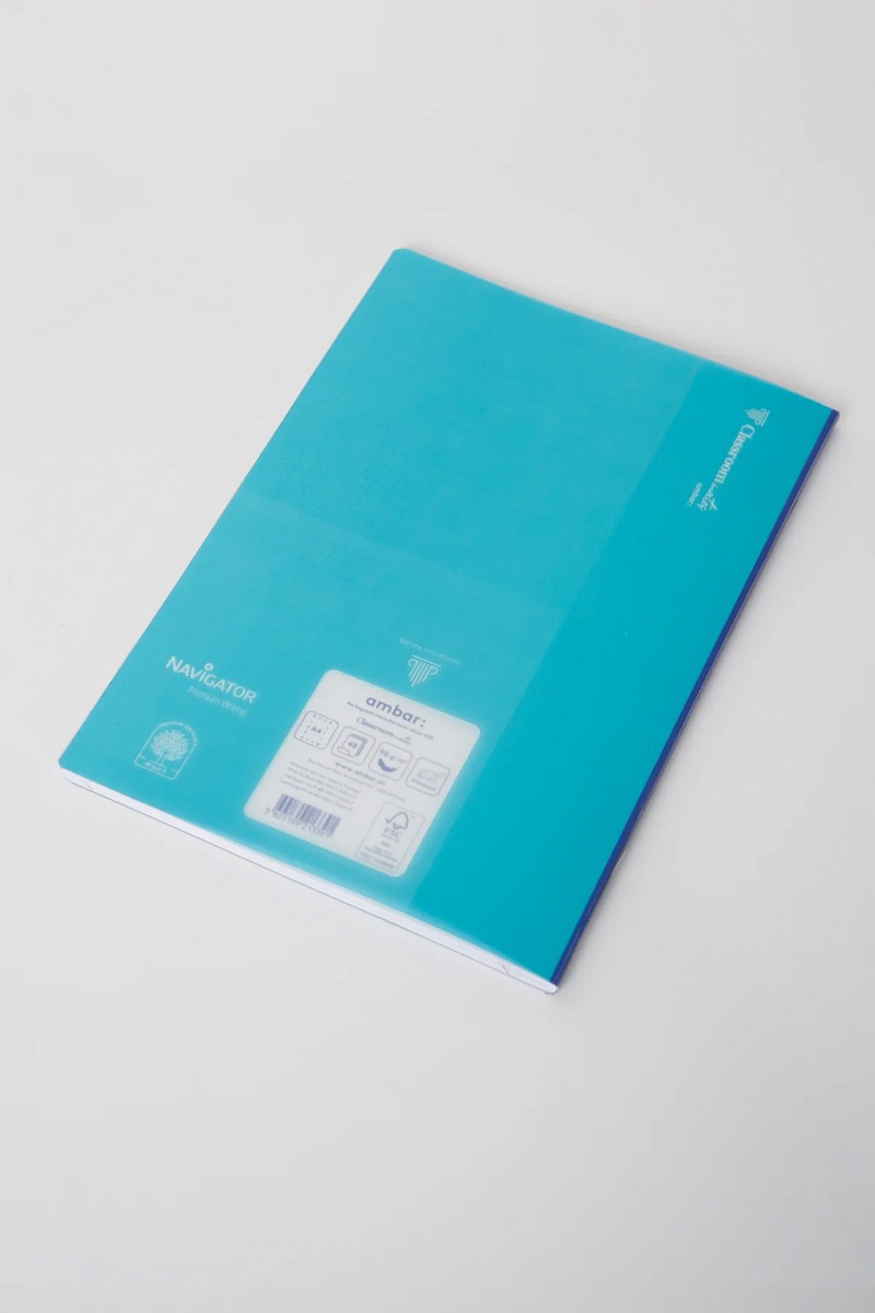 Caderno Agrafado ClassroomMates A4 PP 48F 90G Pautado Ambar 10