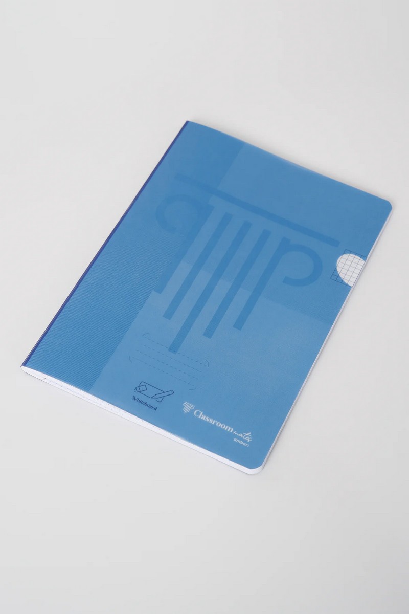 Caderno Agrafado ClassroomMates A4 PP 48F 90G Quadriculado Ambar 1