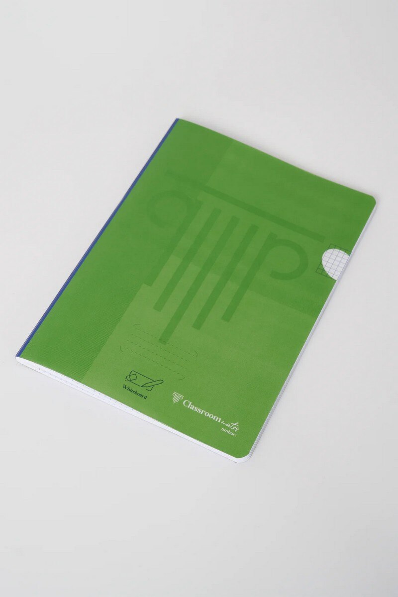 Caderno Agrafado ClassroomMates A4 PP 48F 90G Quadriculado Ambar 3