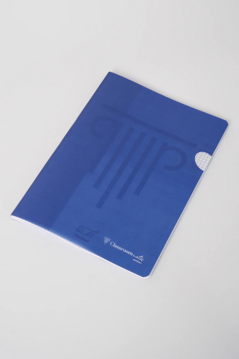 Caderno Agrafado ClassroomMates A4 PP 48F 90G Quadriculado Ambar 5