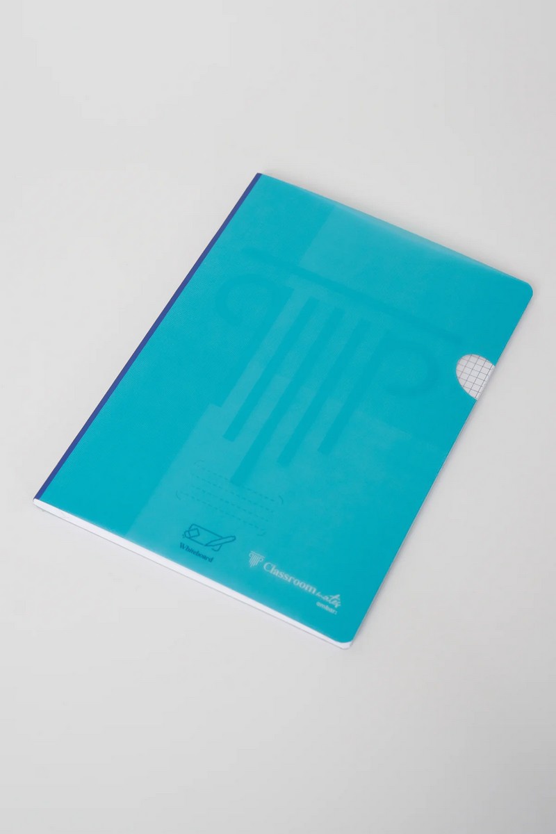 Caderno Agrafado ClassroomMates A4 PP 48F 90G Quadriculado Ambar 9
