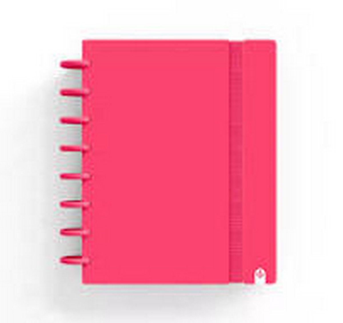 Caderno INGENIOX A5 pautado 80f 100G Foam C/Elastic vermelho 1