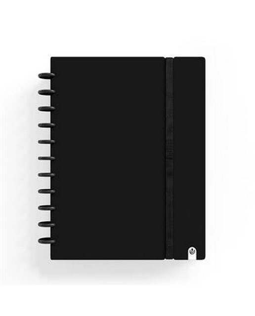 Imagem 0 de Caderno Ingeniox  A4  Pautado  80Folhas  100G  Foam com Elástico  Preto