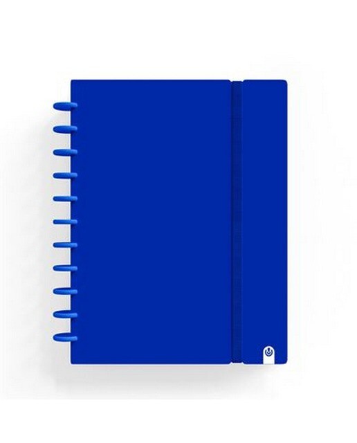 Imagem 0 de Caderno Ingeniox  A4  Pautado  80Folhas  100G  Foam com Elástico  Azul Escuro