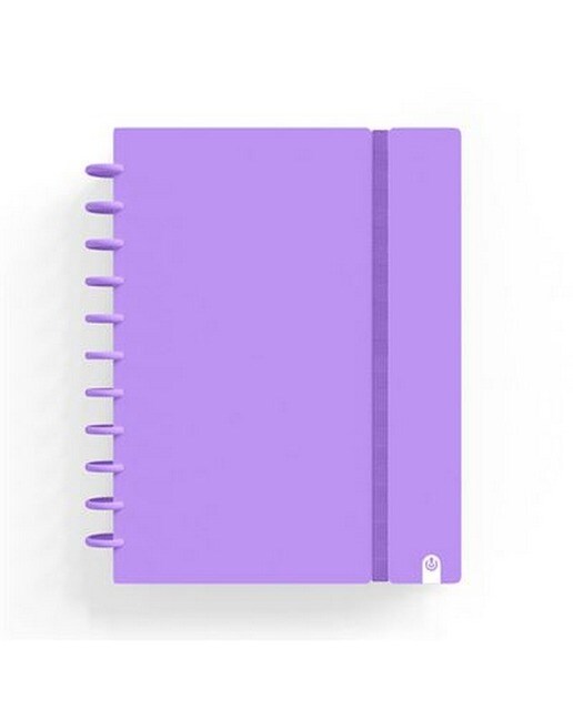 Imagem 0 de Caderno Ingeniox  A4  Pautado  80Folhas  100G  Foam com Elástico  Violeta