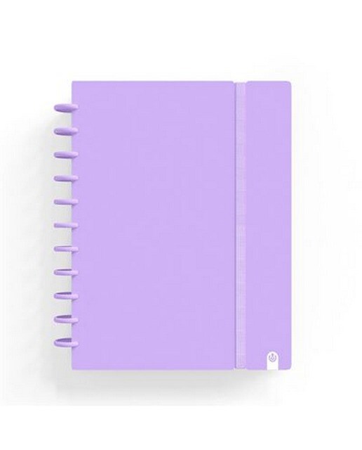 Imagem 0 de Caderno Ingeniox  A4  Pautado  80Folhas  100G  Foam com Elástico  Malva Pastel