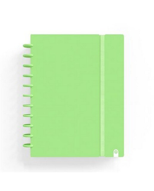 Imagem 0 de Caderno Ingeniox  A4  Pautado  80Folhas  100G  Foam com Elástico  Verde Pastel