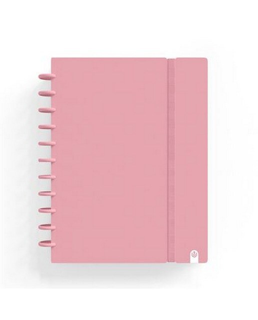 Imagem 0 de Caderno Ingeniox A4  Pautado  80Folhas  100G  Foam com Elástico  Rosa Pastel