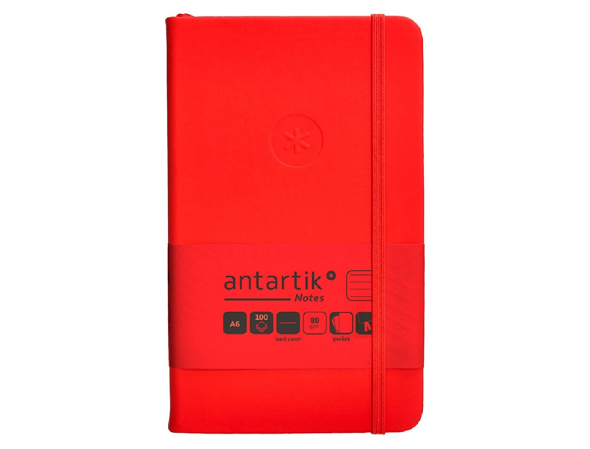 Imagem 0 de Caderno com elástico antartik notes capa dura A6 vermelho